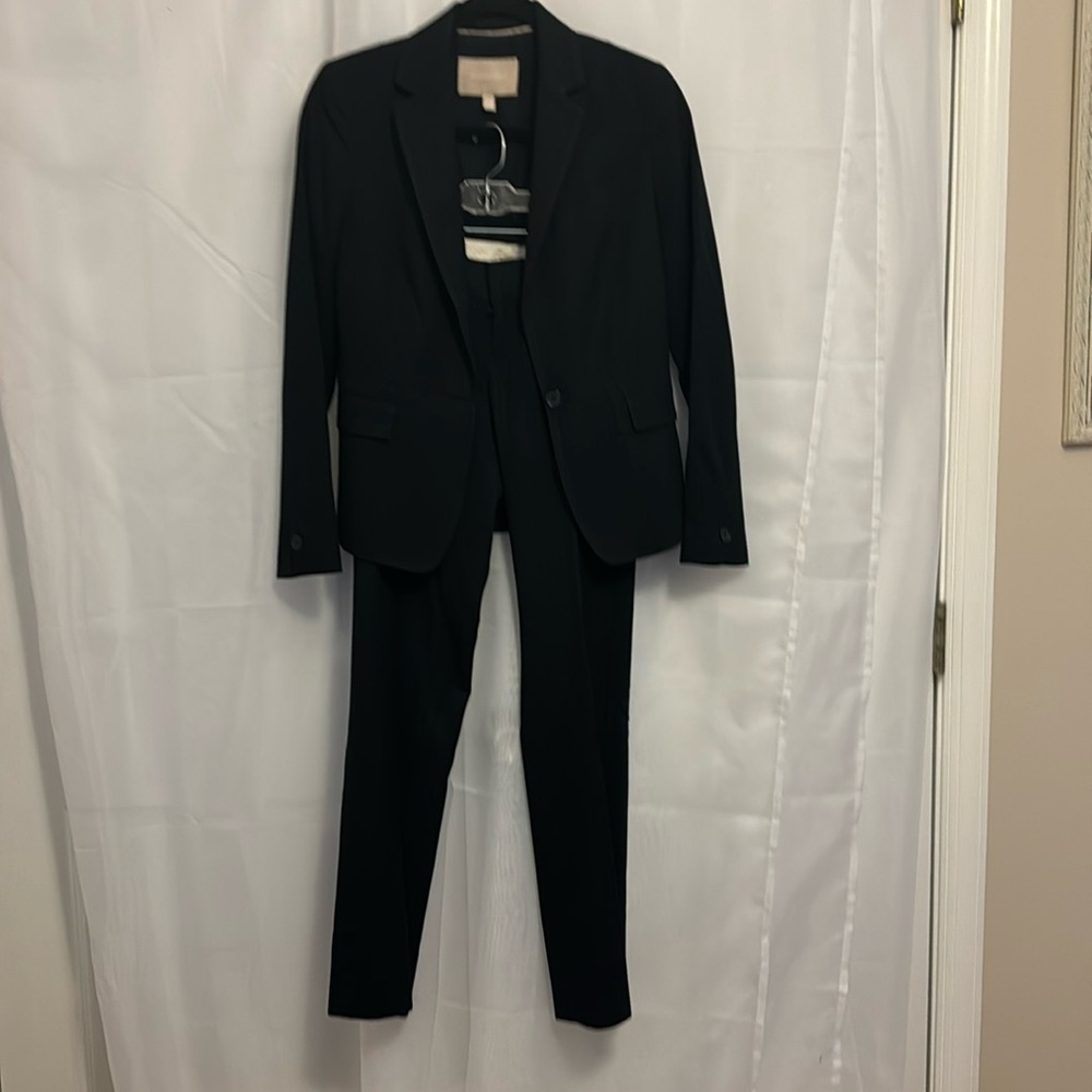 Perfect blue pinstripe suit… 3 pieces and super comfy